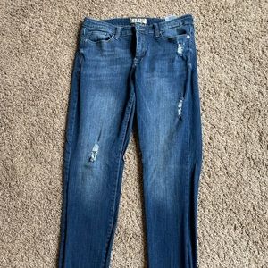 Banana Republic distressed skinny jeans